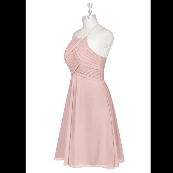 Azazie Adriana Plus Size A24 in Dusty Rose - Picture 6 of 9